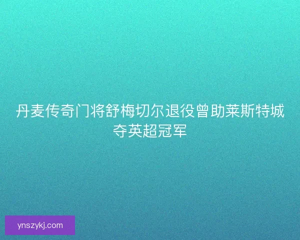 丹麦传奇门将舒梅切尔退役曾助莱斯特城夺英超冠军